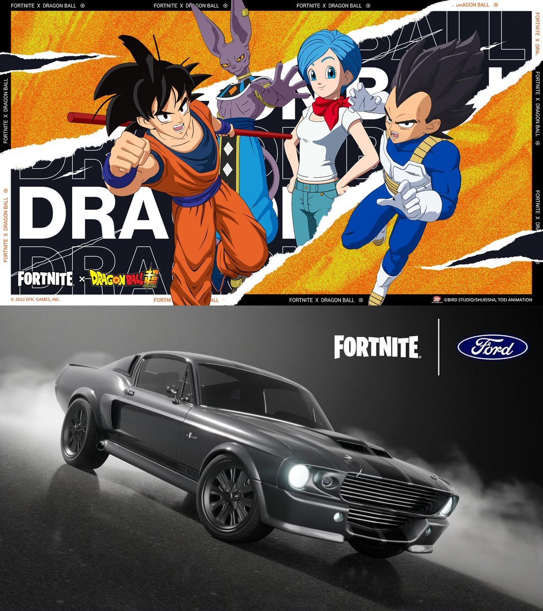 Rodriiigoxz_'s tweet image. 🛍 #Fortnite: Loja de Itens 🛒 | Seções de hoje:
+ Dragon Ball (5 abas)
+ Ford Mustang Shelby GT500
+ Tudo Pronto para a Batalha (3 abas) -2
+ Músicas (4 abas)
