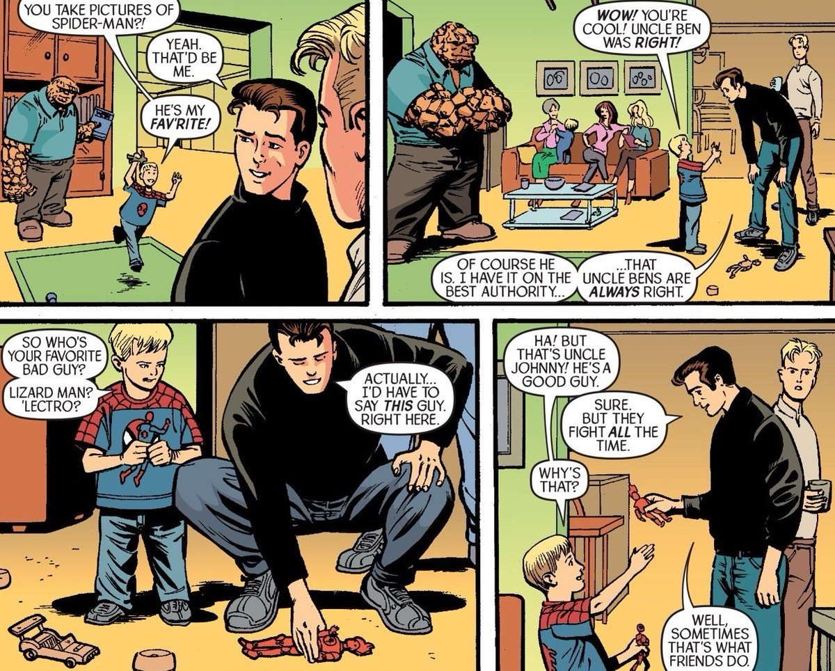 onlyspideytorch's tweet image. franklin and his favorite gay uncles