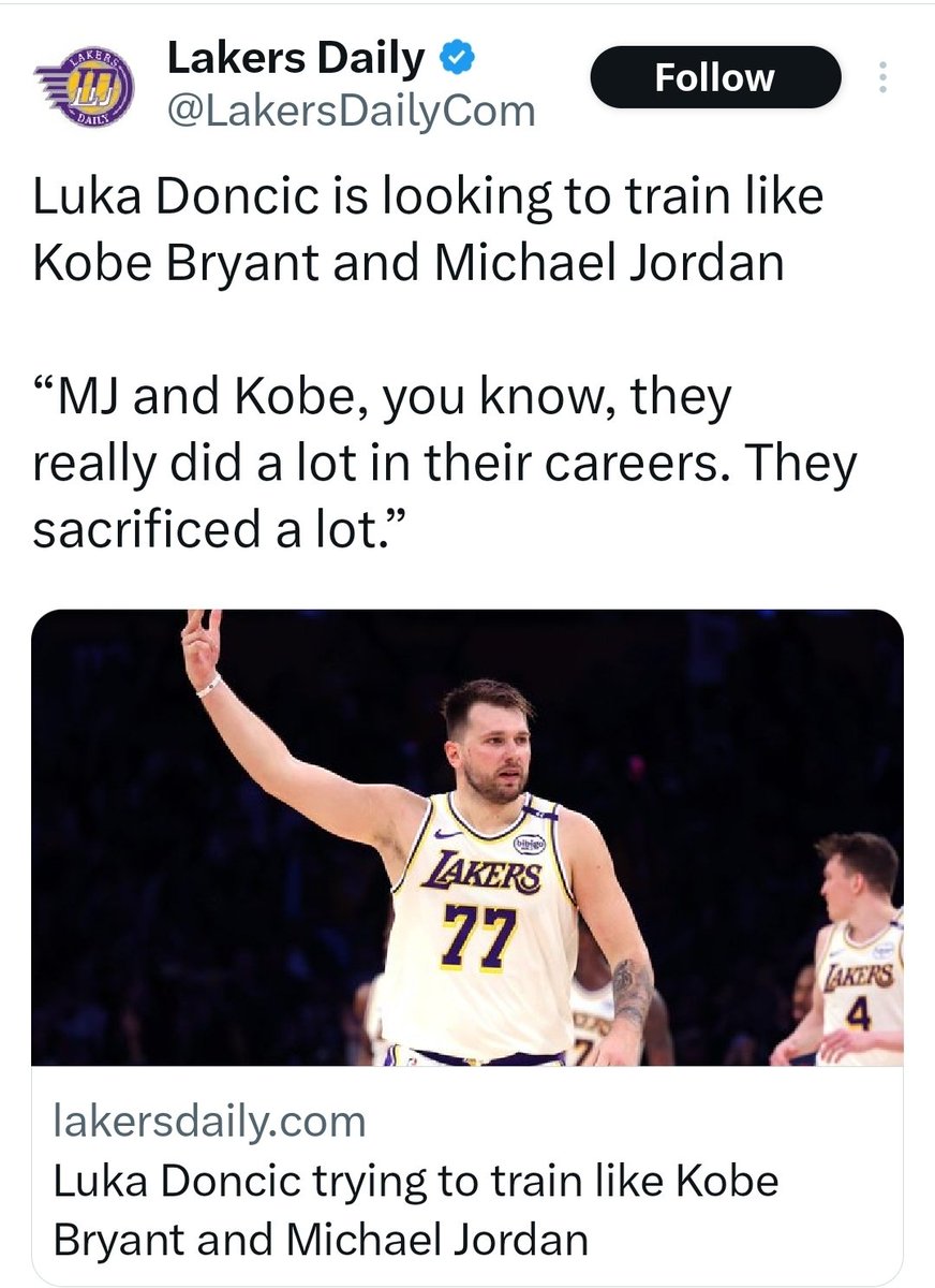 Luka knows Kobe and Jordan are some REAL killers, unlike that fraud Lebron lmao