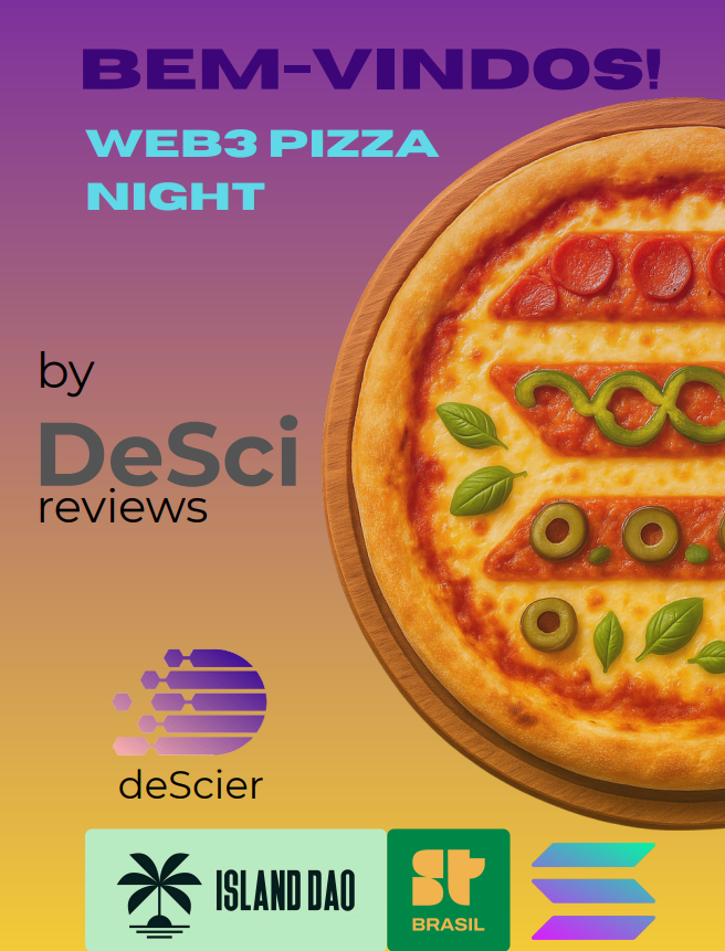 Atenção galera de Campinas e região!

VAI TER PIZZA COM DeSci AMANHÃ e estão todos convidados.

Amanhã a partir das 17:30 venha descobrir a
<a href="/desciers/">deScier</a> e transforme sua produção intelectual em ativo digital na blockchain, mantendo 100% dos direitos autorais com impacto global.