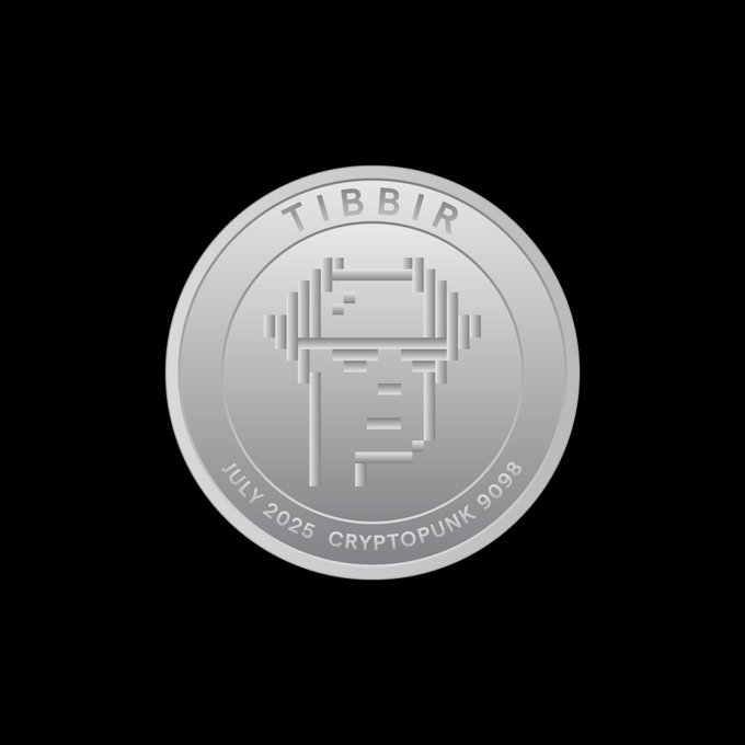 CryptoPunk #9098をフィーチャーしたTIBBIR記念コイン