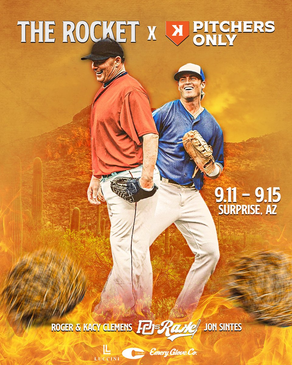 _PitchersOnly_'s tweet image. Pitchers Only x The Rocket 🚀
We’re teaming up with @rogerclemens to build a Pitcher Only roster (with a couple of catchers) for the 18U @perfectgameusa Fall National Championship this September in AZ 🔥
🔗 pitchers-only.com/pages/pitchers…