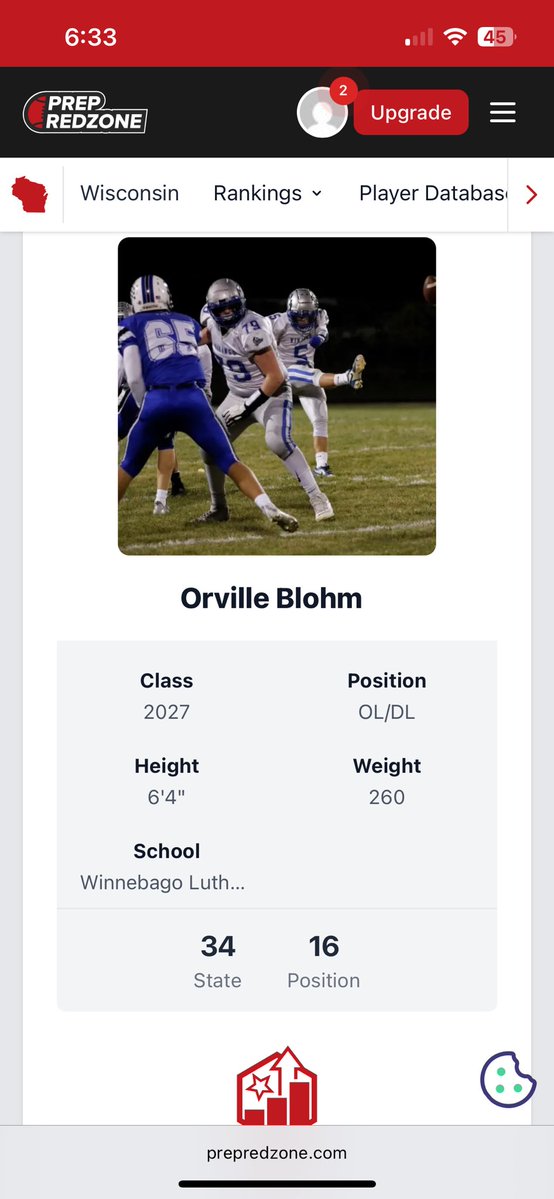 Orville Blohm 2027 (@orvilleblohm) on Twitter photo Thank you <a href="/MJ_NFLDraft/">Mark Johnson</a> <a href="/PrepRedzoneWI/">Prep Redzone Wisconsin</a> for the new ranking!
Much more work to be done this season <a href="/FootballWla/">WLA Football</a> <a href="/RyanClanton/">Ryan Clanton</a> <a href="/CoachRyanOlson/">Ryan Olson</a> <a href="/CoachHenning75/">Chad Henning</a> <a href="/CoachBlaz/">AJ Blazek</a> <a href="/CoachScott_88/">AJ Scott</a> <a href="/Coach_AHiggins/">Alex Higgins</a> <a href="/Coach_BMiller/">Bart Miller</a> <a href="/JeffNorrid1/">Jeff Norrid</a> <a href="/Coach_BMiller/">Bart Miller</a> <a href="/CoachMarkarian/">Patrick Markarian</a> <a href="/CoachBostad/">Brett Bostad</a> Thank you <a href="/MJ_NFLDraft/">Mark Johnson</a> <a href="/PrepRedzoneWI/">Prep Redzone Wisconsin</a> for the new ranking!
Much more work to be done this season <a href="/FootballWla/">WLA Football</a> <a href="/RyanClanton/">Ryan Clanton</a> <a href="/CoachRyanOlson/">Ryan Olson</a> <a href="/CoachHenning75/">Chad Henning</a> <a href="/CoachBlaz/">AJ Blazek</a> <a href="/CoachScott_88/">AJ Scott</a> <a href="/Coach_AHiggins/">Alex Higgins</a> <a href="/Coach_BMiller/">Bart Miller</a> <a href="/JeffNorrid1/">Jeff Norrid</a> <a href="/Coach_BMiller/">Bart Miller</a> <a href="/CoachMarkarian/">Patrick Markarian</a> <a href="/CoachBostad/">Brett Bostad</a>