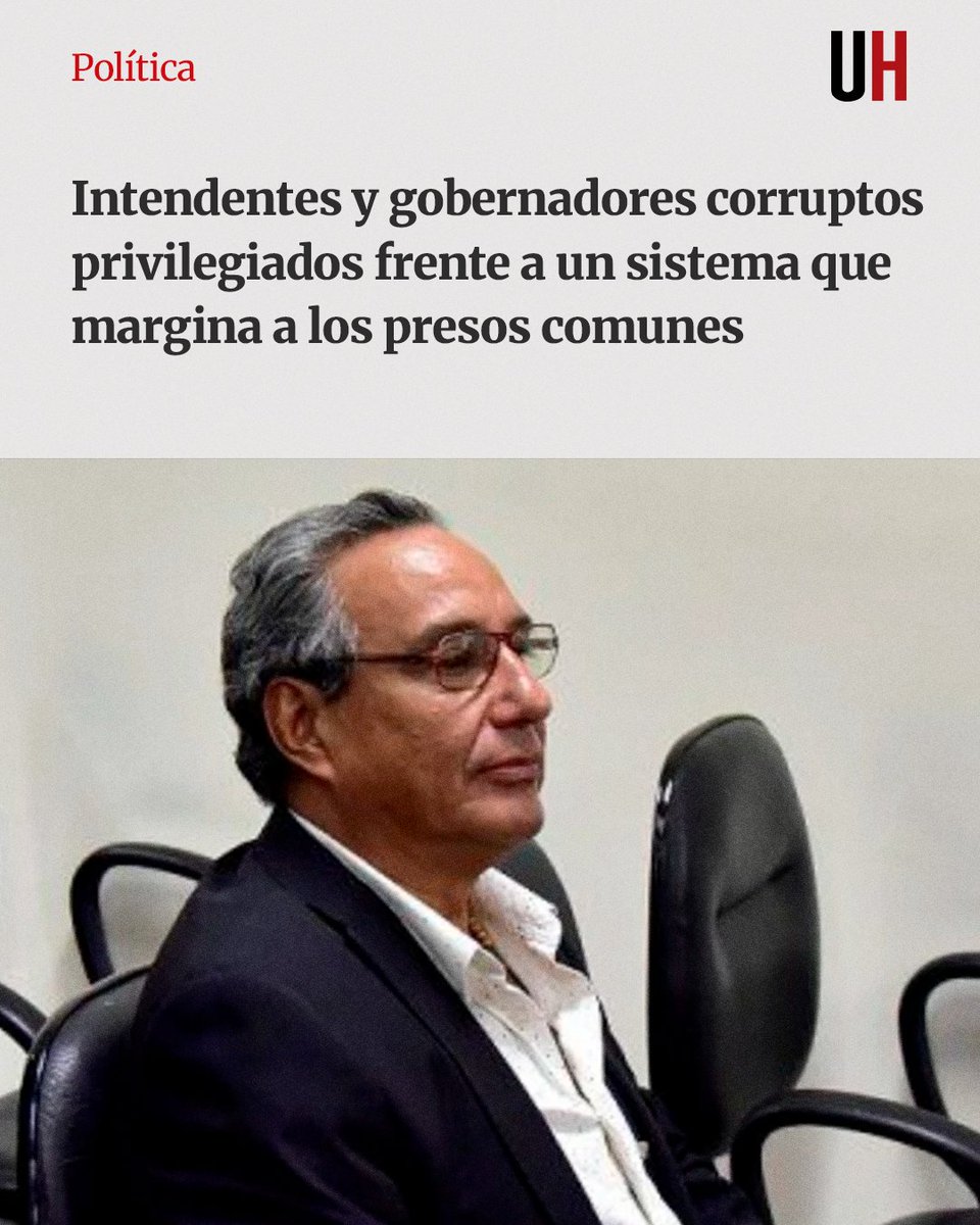 UltimaHoracom's tweet image. En Paraguay, intendentes y gobernadores condenados por corrupción reciben un trato privilegiado frente a los presos comunes, con penas mínimas, arrestos domiciliarios y salidas anticipadas. El sistema judicial, debilitado y politizado facilita la impunidad mediante dilaciones y…