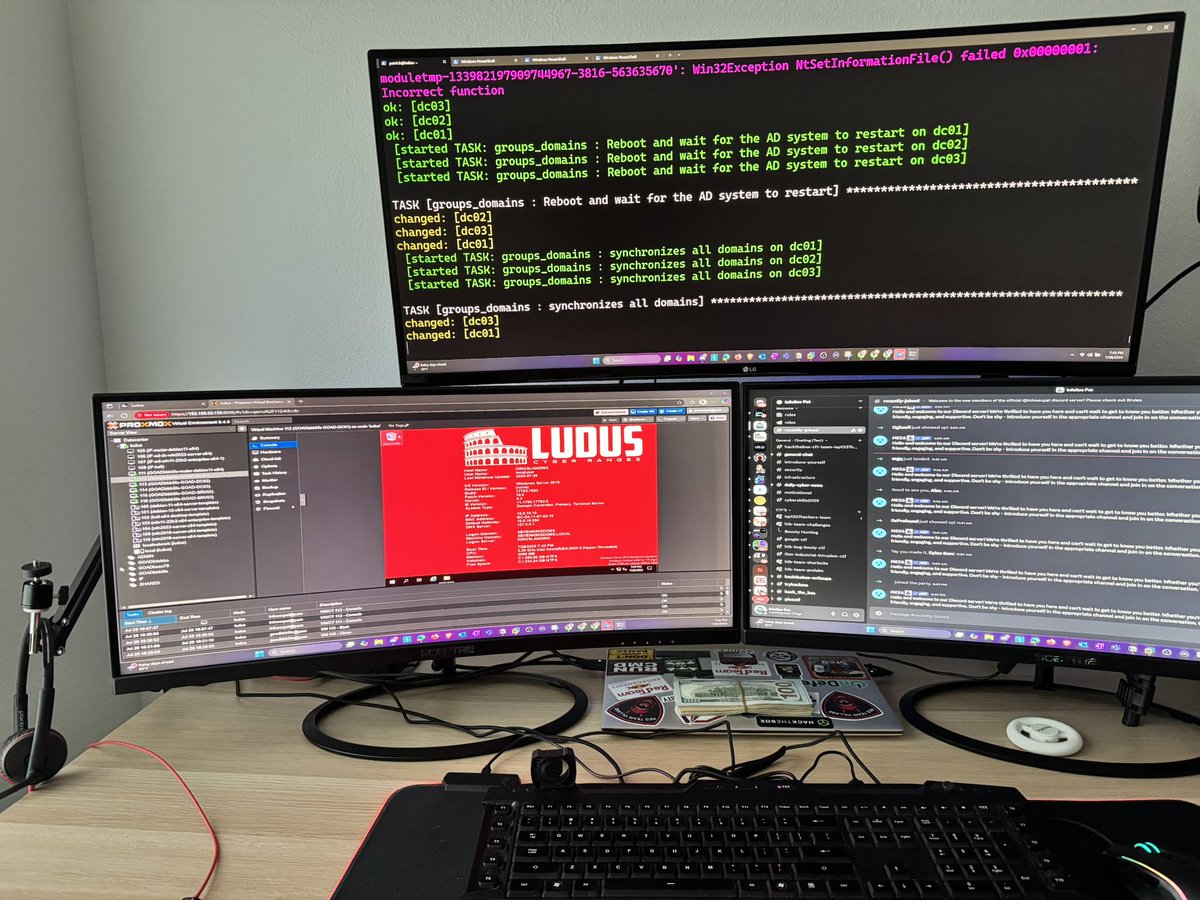 Infosecpat's tweet image. I been working on GOAD. I installed @badsectorlabs Ludus and loving it. This will be fun and making videos soon on my new journey with GOAD.
#Hacking #Pentesting #GOAD #Monday #Kali #Exegol #infosecurity #CyberSecurity