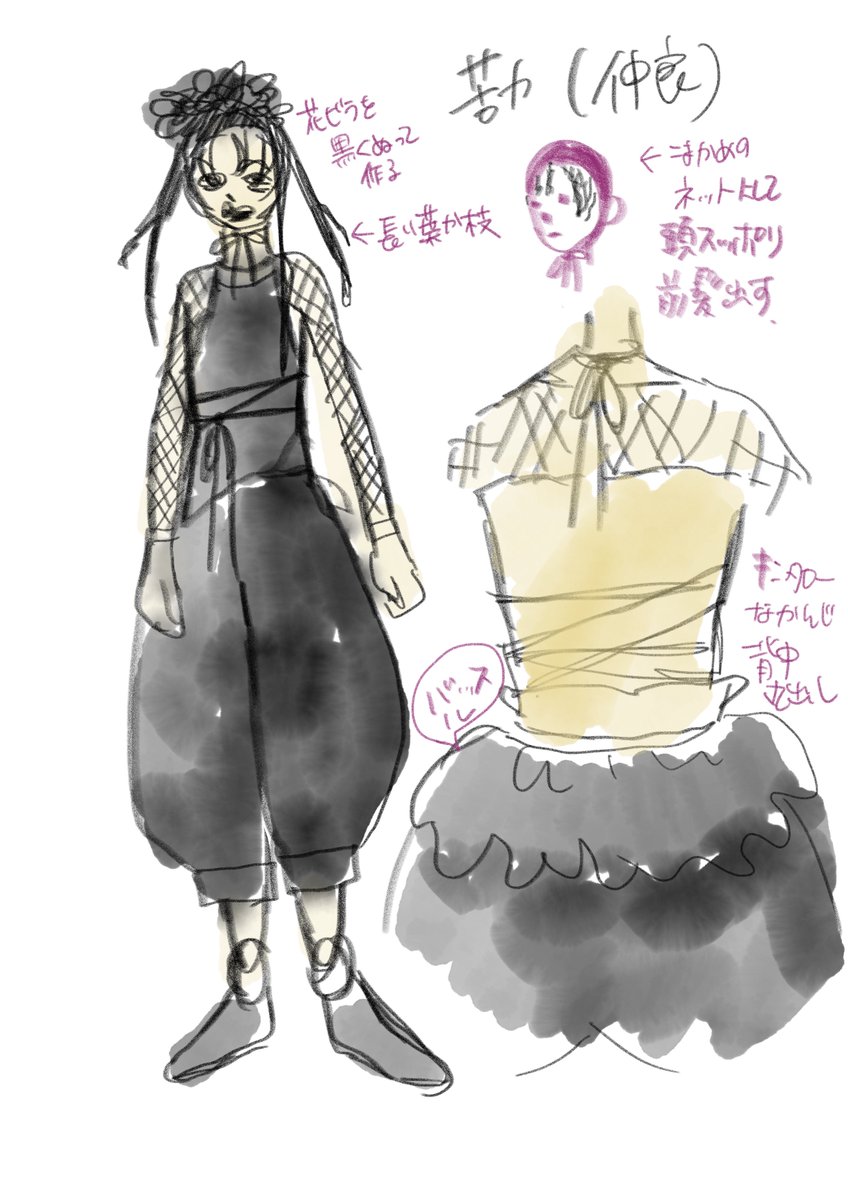 LIKAMORINAGA's tweet image. PSYCHOSISの衣装好き〜って思ってくださって嬉しいです。

今回の衣装イメージこんなこんな。

#盲人書簡