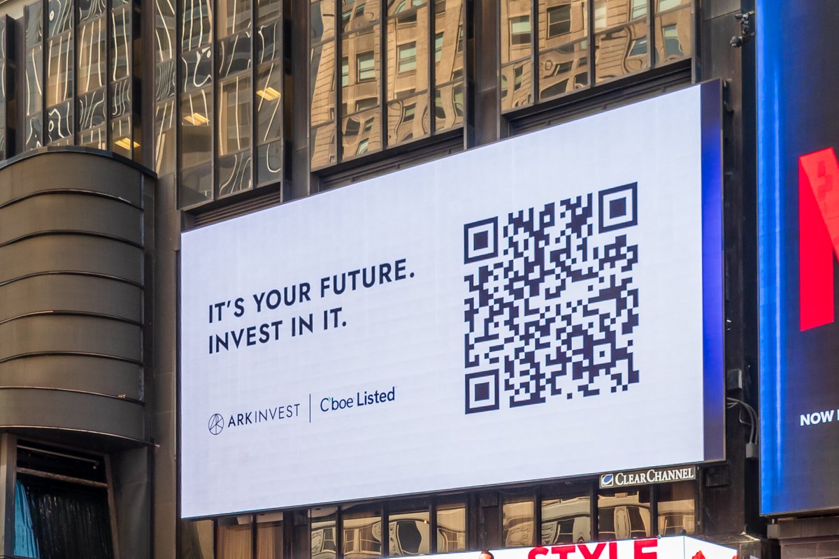 We were proud to spotlight our funds and partnership with <a href="/CBOE/">Cboe</a> in Times Square. #CBOEListed