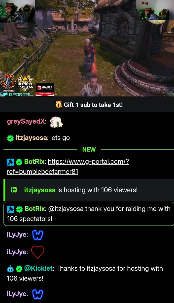 Great stream We appreciate you great people.  All love to u all We appreciate you . Thanks to my mod for the help . We appreciate u guys ❤️ 

We hosted <a href="/BumblebeeJessie/">Jessie</a>  live now on kick pushing for partnership  go show love kick.com/bumblebeefarme…
