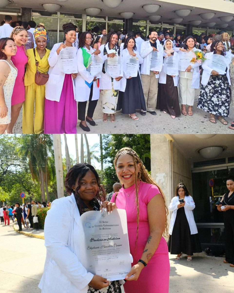 Congratulations to these 11 students from the US, who join the dozens who have graduated from Latin American School of Medicine and are serving in communities in need. Cuba is always willing to expand this cooperation that benefits the American people. Thanks to @ifcop4.