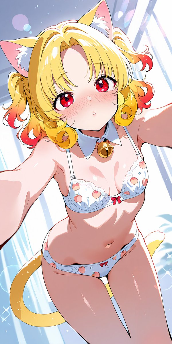 tosh_aish's tweet image. Peach Panty🍑🐈 
#AIart