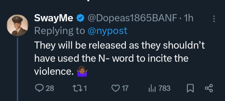 JustLookingMon's tweet image. Another Freedmen or FBA trying to justify violence on white people;
By lying on victims who were lynched in the street at the Cincinnati Ohio Jazz Music Festival
🎶🎷
Freedman & FBA also attacked Texas Flood victims & advocated for Karmelo Anthony, referring to him as a "Hero"