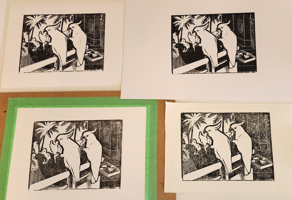 Test printing on a few different papers ✨️🍕