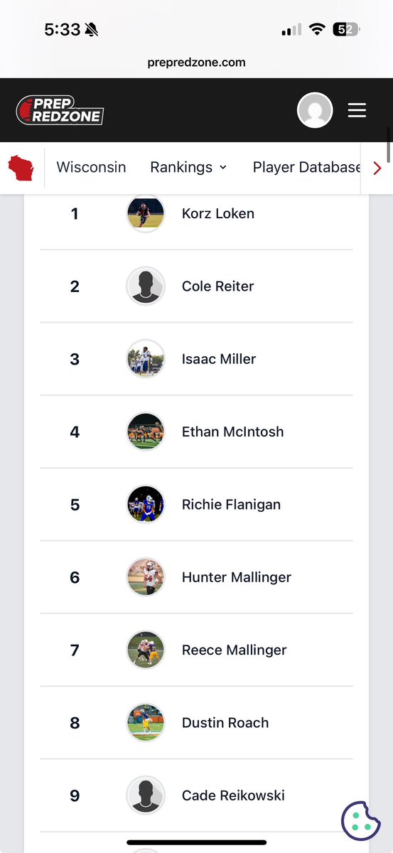 ReeceMallinger's tweet image. Blessed to be ranked 7th in the state! Thanks @MJ_NFLDraft @HHSChargerFB @CoachBlaz @CoachRyanOlson @Callybrian @adamgorney @TylerBowen @CoachAgpalsa @CoachTrautFB @CoachBarnett_OL @RyanClanton