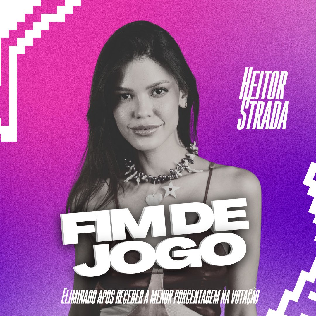 cyberbrotherr's tweet image. 👋🏽• FIM DE JOGO! Após receber uma das menores porcentagens na votação @acessheitor é o primeiro eliminado de hoje!