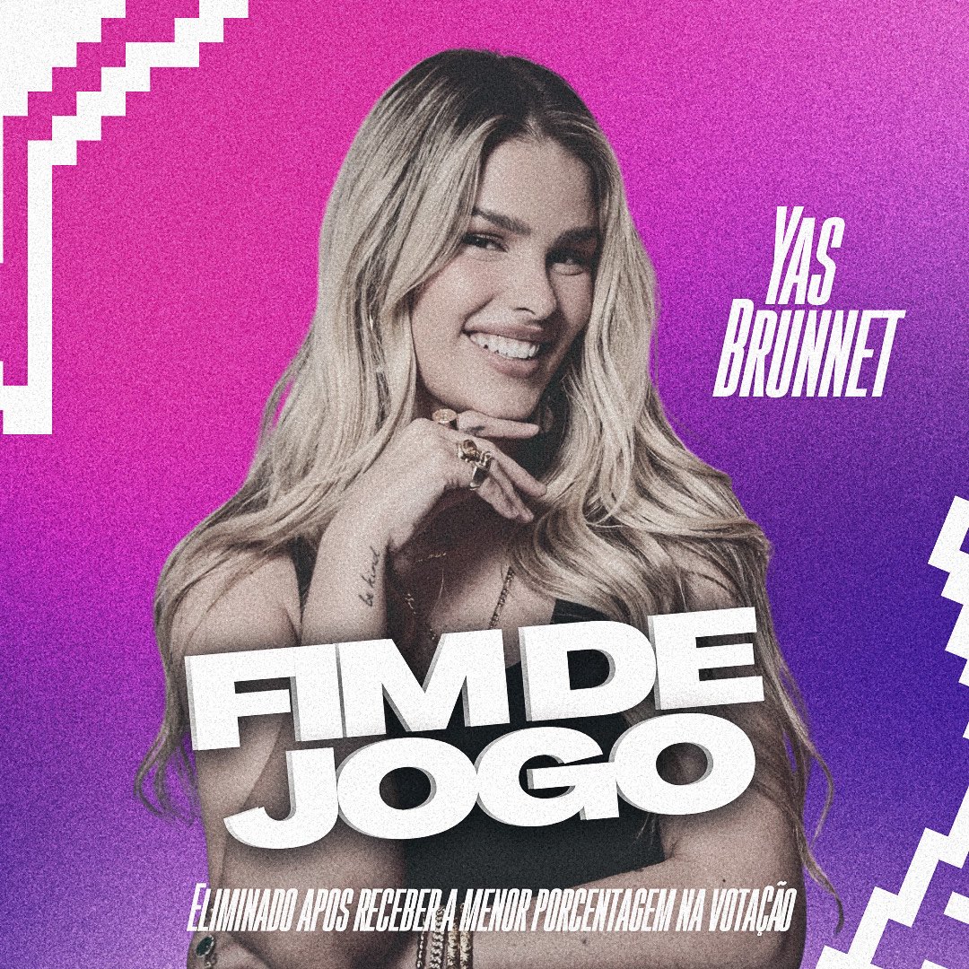 cyberbrotherr's tweet image. 👋🏽• FIM DE JOGO! Yas @comentoya_ é mais uma dos eliminados de hoje ela recebeu uma das menores porcentagens para ficar!