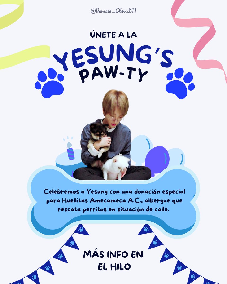 [PROYECTO HBD YESUNG ☁️]

🎂 Celebramos el cumpleaños de Yesung  con una casa muy especial: Ayudando a perritos rescatados en el Estado de México 🐶🇲🇽

🎁 Todo lo recaudado será entregado en su nombre.

Más información en el hilo.

#Yesung #예성