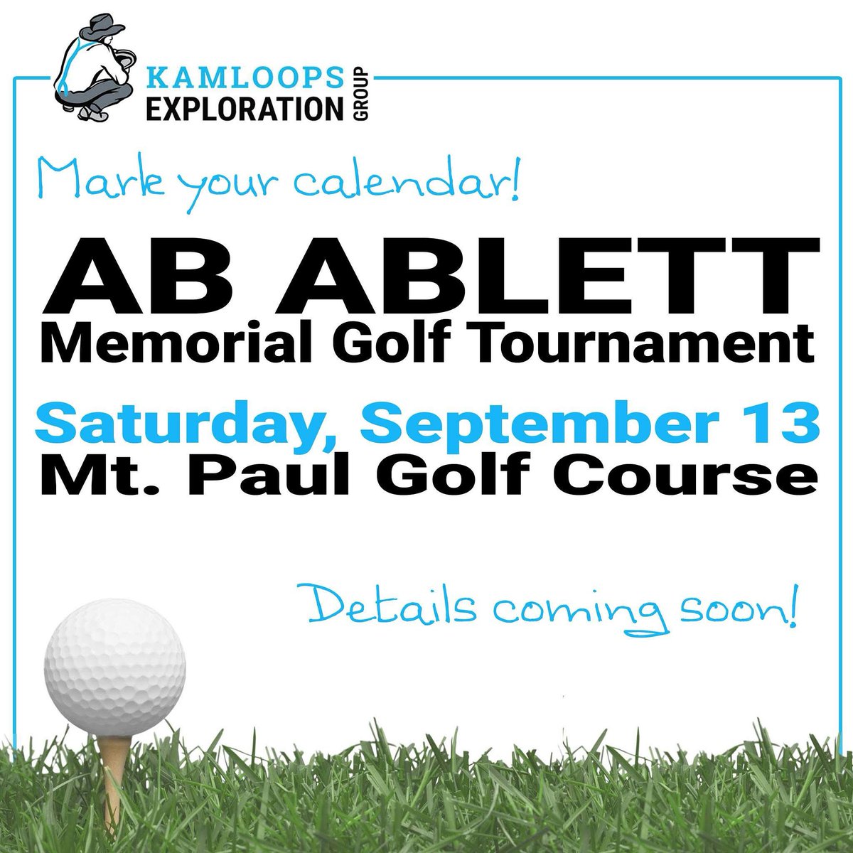 🏌️‍♂️ MARK YOUR CALENDARS!! ⛳

KEG's Annual Ab Ablett Memorial Golf Tournament is happening September 13th!

Stay tuned for registration details!
#KEGGolf #AbAblettMemorial #KamloopsGolf #CommunitySupport #GolfTournament #KEGOutreach #September13