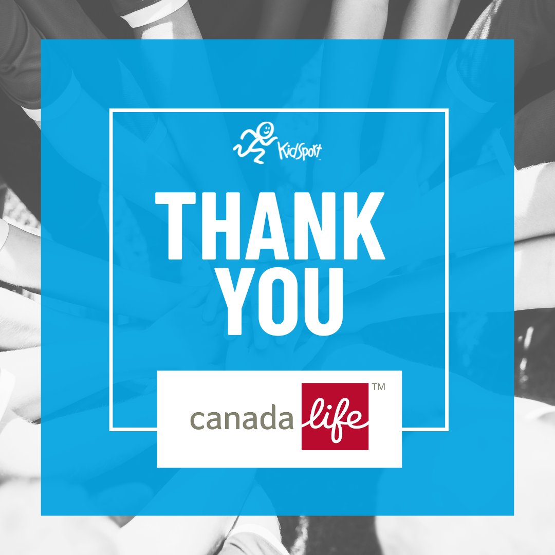 Huge thanks to @CanadaLifeCo for supporting KidSport and helping more kids access the power of sport. Your generosity makes a real difference. #SoALLKidsCanPlay #ThankYou #MyCanadaLife #LaCanadaVie