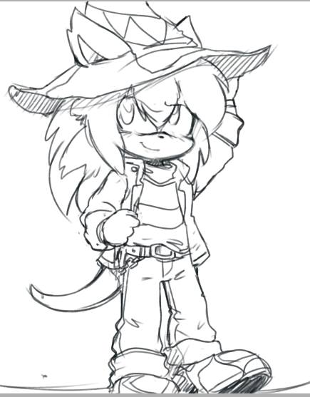 TheScarlKnight's tweet image. redesign of an old oc