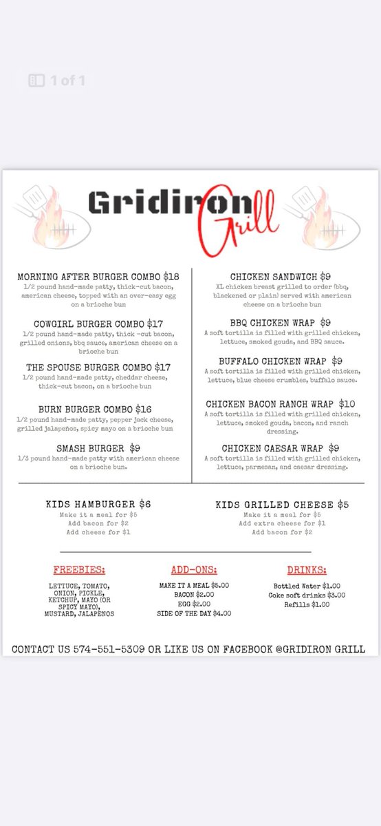 PortageLife's tweet image. Mark your calendars for the next Food Truck Fridays at City Hall!! On Aug. 1st, catch Gridiron Grill. 

Graphic credit: @PortageParks