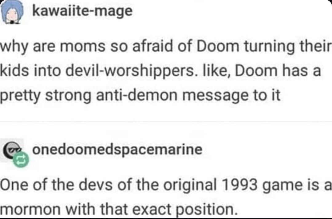iamian's tweet image. Raised on O.G. DOOM, myself, and I slay demons for a living today. Thank you for your service, Brother @SandyofCthulhu o7