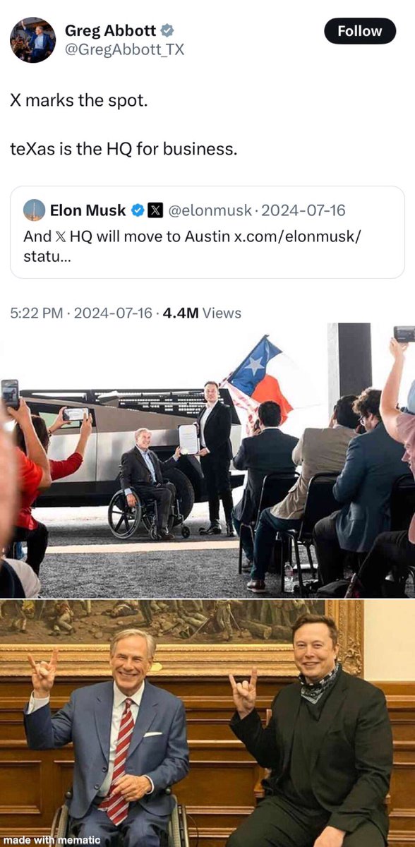 gr8save27's tweet image. X Marks the spot
What’s going on in the lone star state?
👀 
#ipetgoat2
#Ourscriptedreality
#orderoutofchaos
#watchthewater
#smartcities
#lookup