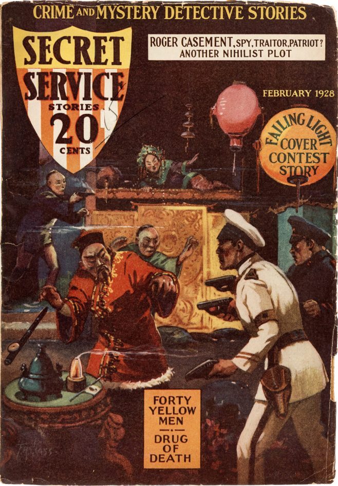 Forty Yellow Men 

pulpcovers.com/forty-yellow-m… 
# Covers, Magazine, Secret Service, Yellow Peril