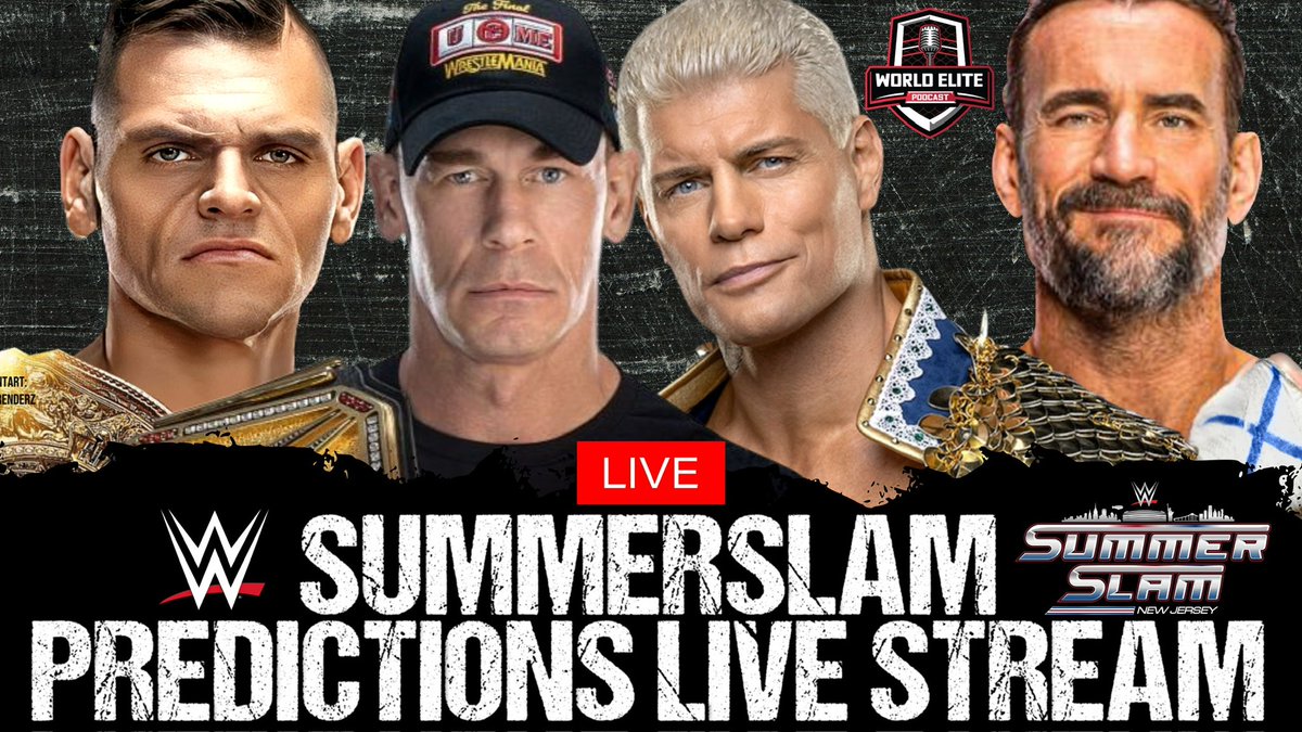 DYLAN HEBERT (@dylanhebert_) on Twitter photo Our <a href="/WorldElitePod/">World Elite Podcast</a> SummerSlam prediction show was a success!
Big thanks to our guys <a href="/b_arceneaux_/">Blaine Arceneaux</a>, <a href="/JustInTime211/">JUSTIN</a>, and <a href="/TopRopeWT/">Top Rope Wrestling Talk</a> for making it a fun one!
Check the replay here and don’t forget to like and subscribe while you’re there: youtube.com/live/9YhVE4_j1… Our <a href="/WorldElitePod/">World Elite Podcast</a> SummerSlam prediction show was a success!
Big thanks to our guys <a href="/b_arceneaux_/">Blaine Arceneaux</a>, <a href="/JustInTime211/">JUSTIN</a>, and <a href="/TopRopeWT/">Top Rope Wrestling Talk</a> for making it a fun one!
Check the replay here and don’t forget to like and subscribe while you’re there: youtube.com/live/9YhVE4_j1…