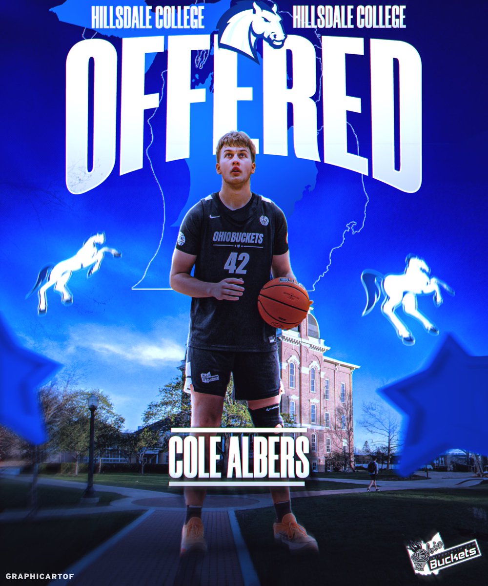 Ohio Buckets (@ohiobuckets) on Twitter photo 🔵⚪️ CHARGERS OFFER ALERT! 🚨
Congratulations to 2026 Cole Albers (<a href="/ColeAlbers2026/">Cole Albers</a>) on receiving an offer from the Hillsdale Chargers (<a href="/ChargerMBB/">Hillsdale Men's Basketball</a>)!
As always, much appreciation for <a href="/CoachBradley/">Keven Bradley</a> and the Chargers program for Cole’s great opportunity!
<a href="/SpyReportOH/">Spy Report 🔦🏀</a> <a href="/MinsterHoops/">Minster Basketball</a> 🔵⚪️ CHARGERS OFFER ALERT! 🚨
Congratulations to 2026 Cole Albers (<a href="/ColeAlbers2026/">Cole Albers</a>) on receiving an offer from the Hillsdale Chargers (<a href="/ChargerMBB/">Hillsdale Men's Basketball</a>)!
As always, much appreciation for <a href="/CoachBradley/">Keven Bradley</a> and the Chargers program for Cole’s great opportunity!
<a href="/SpyReportOH/">Spy Report 🔦🏀</a> <a href="/MinsterHoops/">Minster Basketball</a>