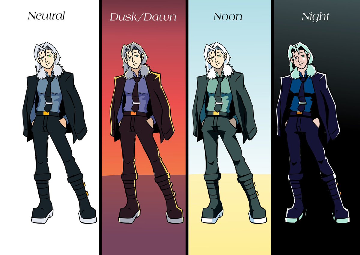 Hello again! I’m here once again to showcase some more concept art, this time, showing off our shading process throughout day cycles! Night is my favorite! Follow for more as always! ~ Noah #art #conceptart #ComicArt #comic #webcomics #anime #manga #noai