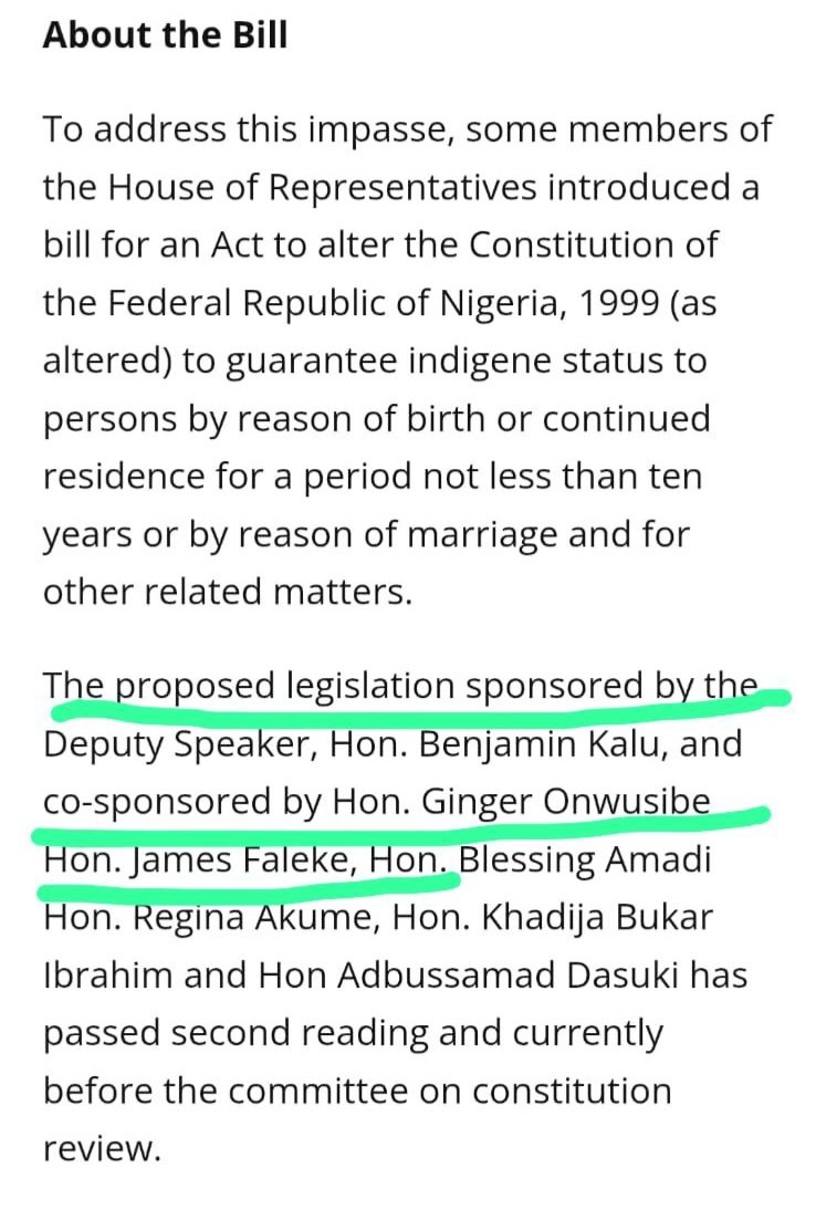 TyfPacc's tweet image. To my fellow Yoruba people:
These are the lawmakers sponsoring the Indigene Bill. This bill is dangerous, unjust, and must be opposed. Hold them accountable and do not let them speak for us.
#saynotoindigenebill
@honfaleke