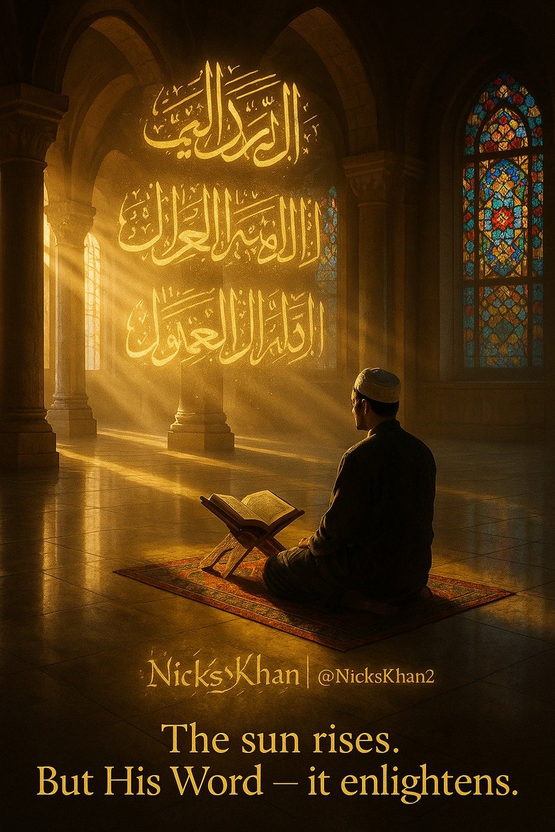 NicksKhan2's tweet image. 🕊️ صبح بخیر… ایک روح سے نکلا ہوا پیغام
(قرآن کے ساتھ ہماری #فجر کی #دعاء )
اے ہمارے پروردگار!
جیسے یہ نئی صبح اپنے نور کے ساتھ ابھری ہے،
ایسے ہی ہمارے دلوں کو اپنے کلام کی روشنی سے منور فرما۔ 🤲🏽
#صبح_بخیر
#زندگی
#قومی_زبان
🔙
✒️《#نکس_رائٹس 》✒️