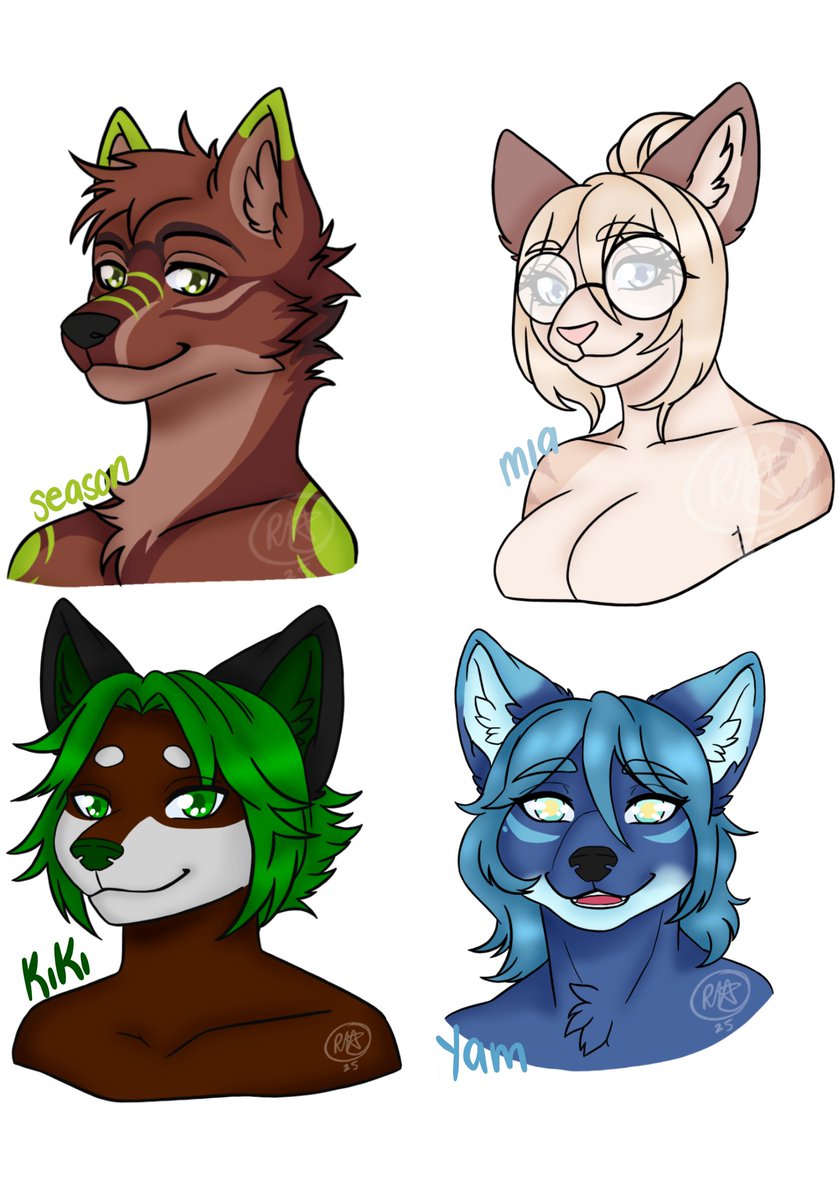 Rinisaurus's tweet image. A5 Head shot of Fursona, Done Digitally, fast turn around. $50 AUD
Comment for a Slot, If you are attending the Melbourne Furry Maker Market, I will deliver it to you on the day as an A5 Print