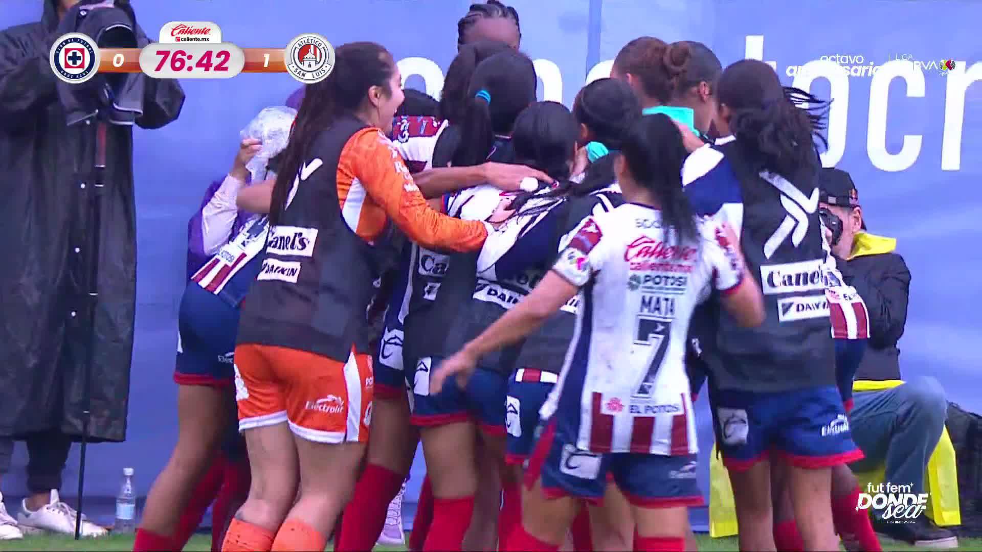 ¡Gooooooooool de @AtletiDeSLPFem! 🔥Kimberlin Galicia marca el primero del encuentro. #FutFemDondeSea #LigaBBVAMXFemenil