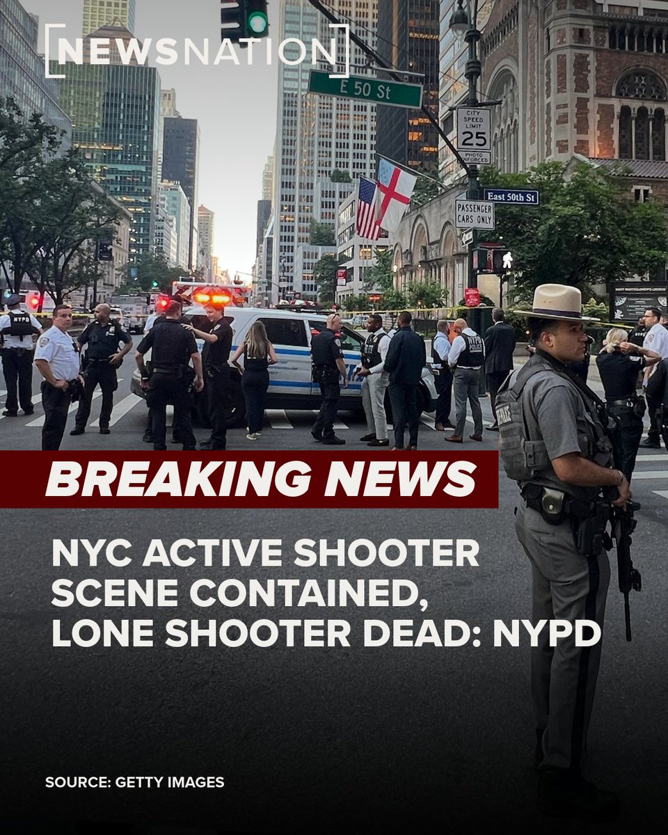 A gunman has been “neutralized” after New York City police responded to an active shooter at a skyscraper in Midtown Manhattan. At least three people were shot, including an officer and two civilians, on the 32nd floor of the building, according to NewsNation affiliate WPIX.
