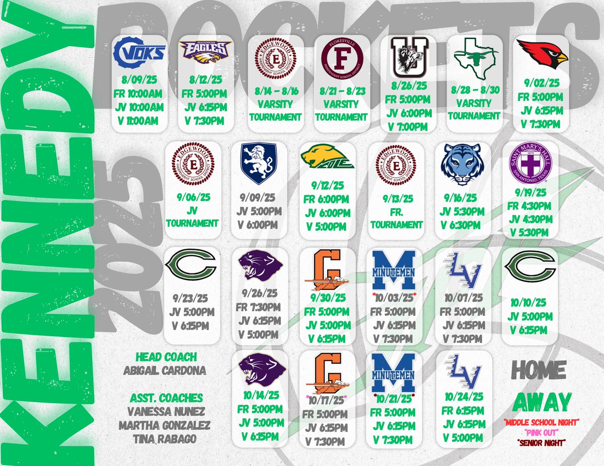 🚨2025 Rocket Volleyball Schedule!🚨

Come out and cheer on your Rockets this season! 🚀🏐#GameDay #GoRockets