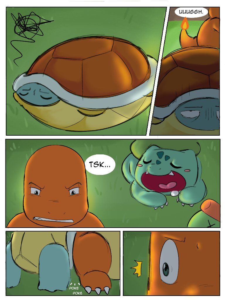 Mimythedo0g's tweet photo. Insomnia (2/7)

#startersquad #shippiddge #pokemon https://t.co/vAPtyazLi1