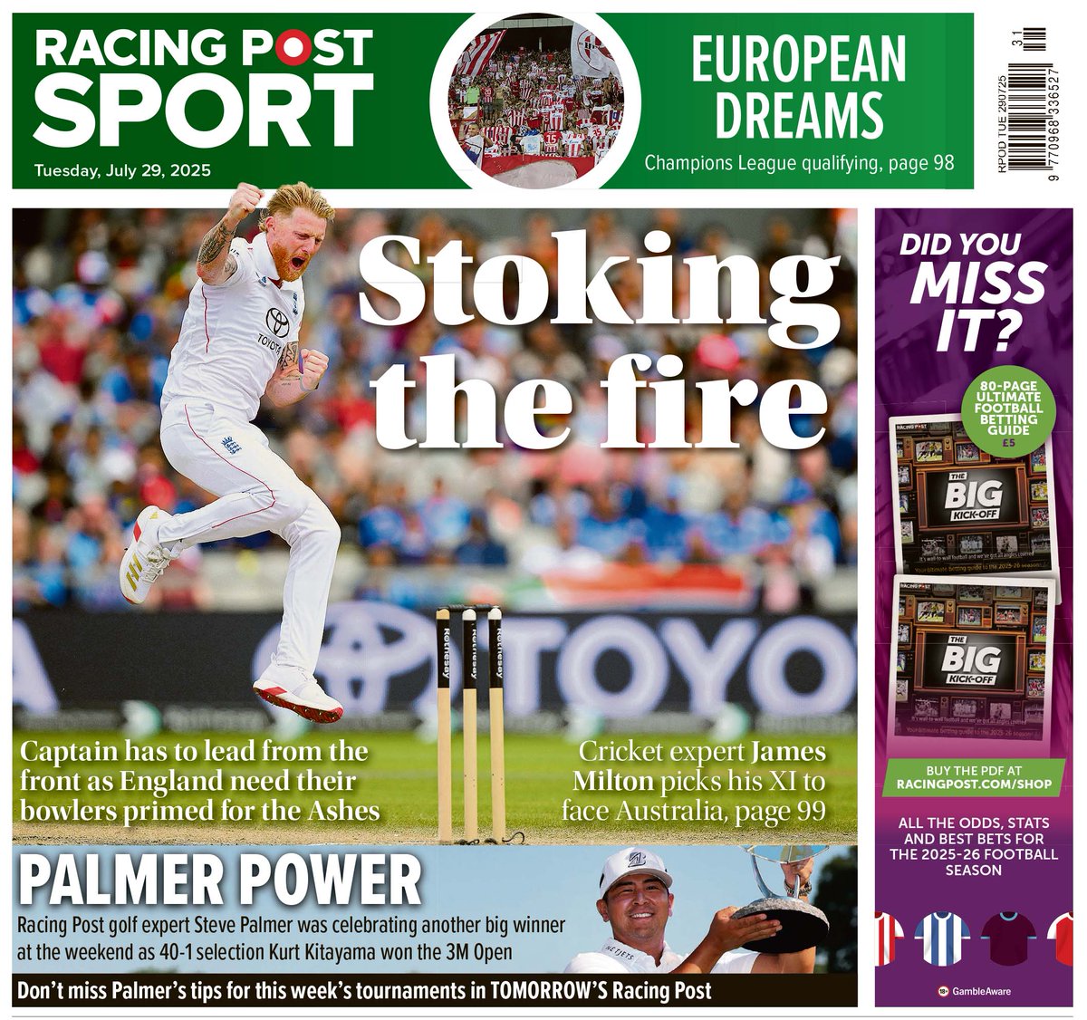 RacingPost's tweet image. In Tomorrow&apos;s @RacingPostSport 🗞️