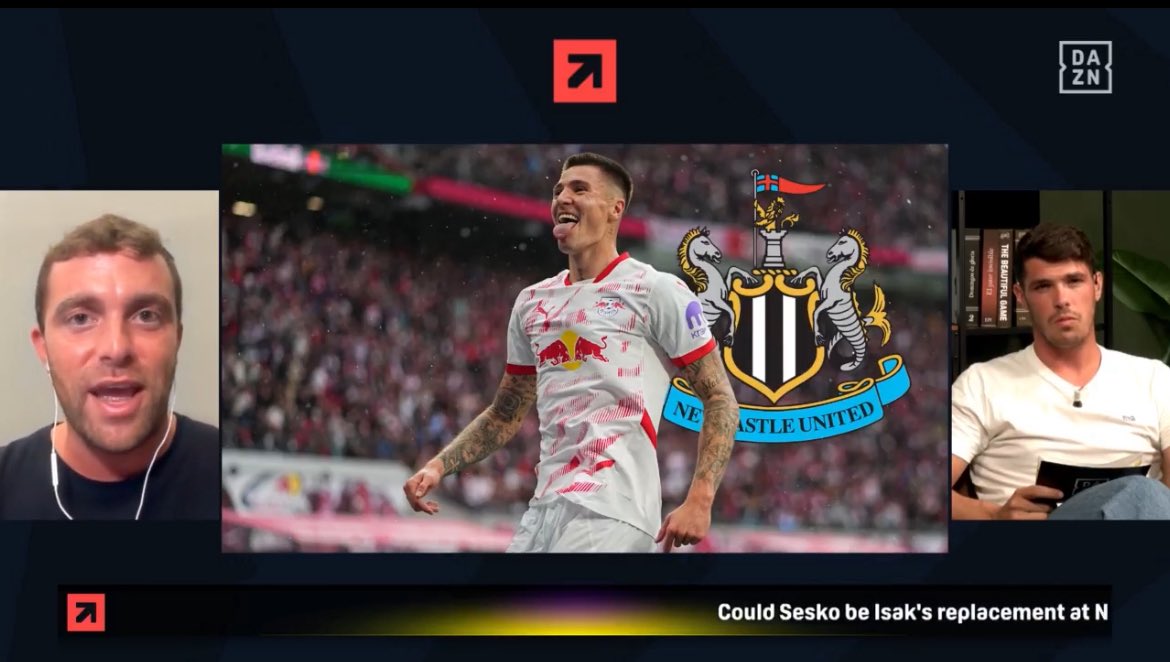 TheUTDHQ's tweet image. 🚨 JUST IN: Manchester United are still in the race, they made contact in the recent days after discussing Sesko internally - now they are working on player side to present their project and to understand if financially.

[@FabrizioRomano via @DAZNFootball]