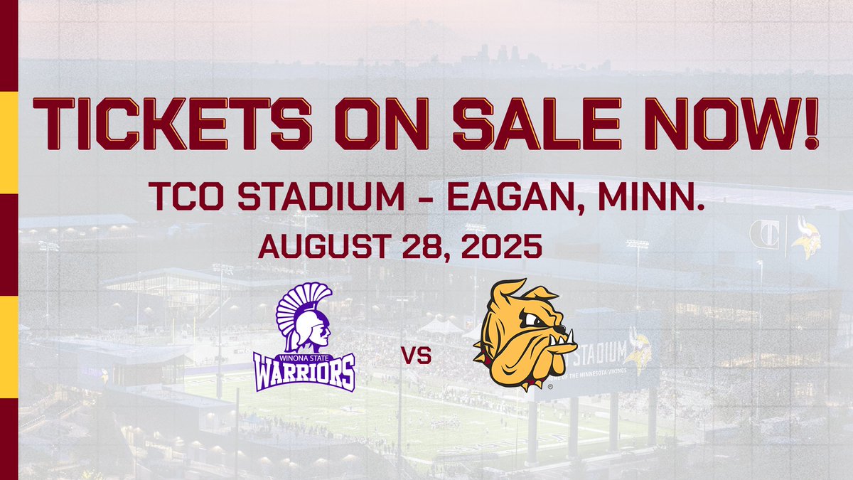 UMDBulldogs's tweet image. Tickets on Sale for UMD Football Season Opener at TCO Stadium
More on the Bulldogs Opener: umdbulldogs.com/news/2025/7/28…