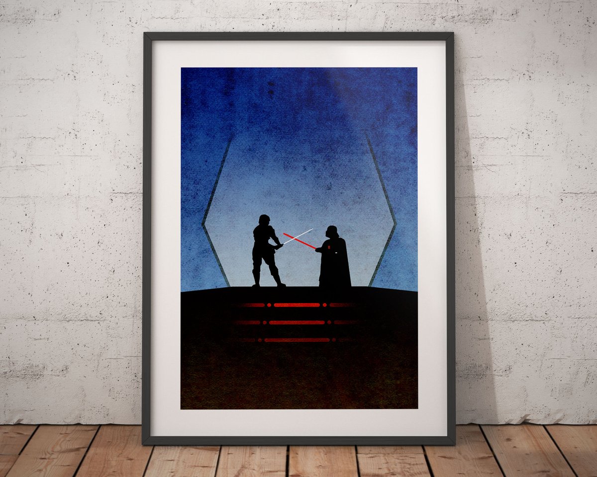 commonpeopleart's tweet image. BESPIN DUEL Star Wars Inspired Portrait Art
Available in sizes A4-A2
Buy now at etsy.com/uk/listing/180…
#StarWars #LukeSkywalker #DarthVader #Illustration #WallArt #MidCenturyModern #Gift #Print