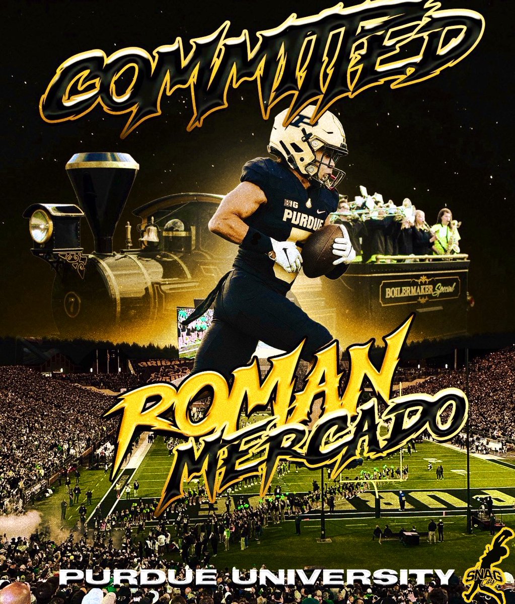 snagcityagency's tweet image. ROMAN MERCADO(@roman8tor5 ) HAS COMMITTED TO PURDUE UNIVERSITY 🚂
#SnagCityAthlete