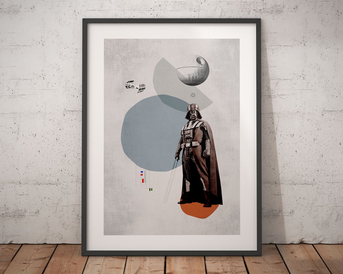commonpeopleart's tweet image. THE DARK SIDE Star Wars Inspired Portrait Art
Available in sizes A4-A2
Buy now at etsy.com/uk/listing/432…
#StarWars #DarthVader #TheDarkSide #Sith #Illustration #WallArt #MidCenturyModern #Gift #Print