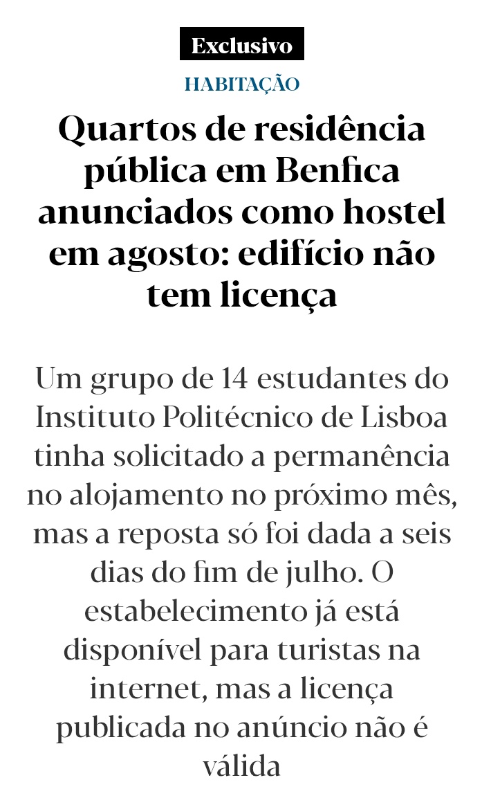 PatentChirp's tweet image. &quot;Não podemos ter, em 2025, uma cidade com hostels em Agosto sem licença. Se alguém souber de algum caso é contactar e amanhã está lá uma equipa para ver o que se passa.&quot;