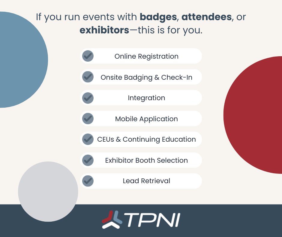 ThePulse's tweet image. Tired of managing five tools just to run one event? TPNI puts it all in one place to save you time, cut vendor costs, and keep you organized.

Want to learn more? Visit our website: tpni.com

#EventProfs #EventPlanning #TPNI