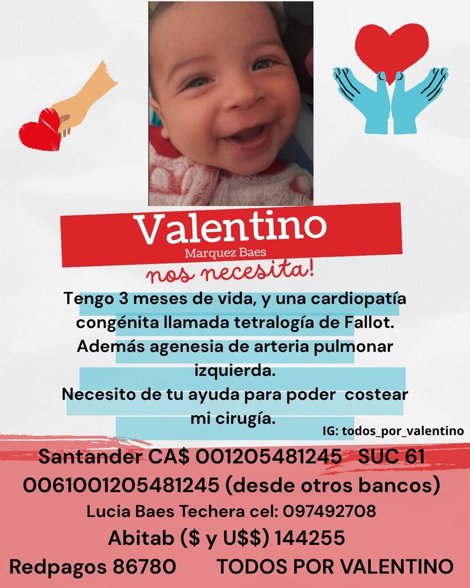 RT solidario 

Si pueden ayudarlo su familia y amigos muy agradecidos 👇🏻