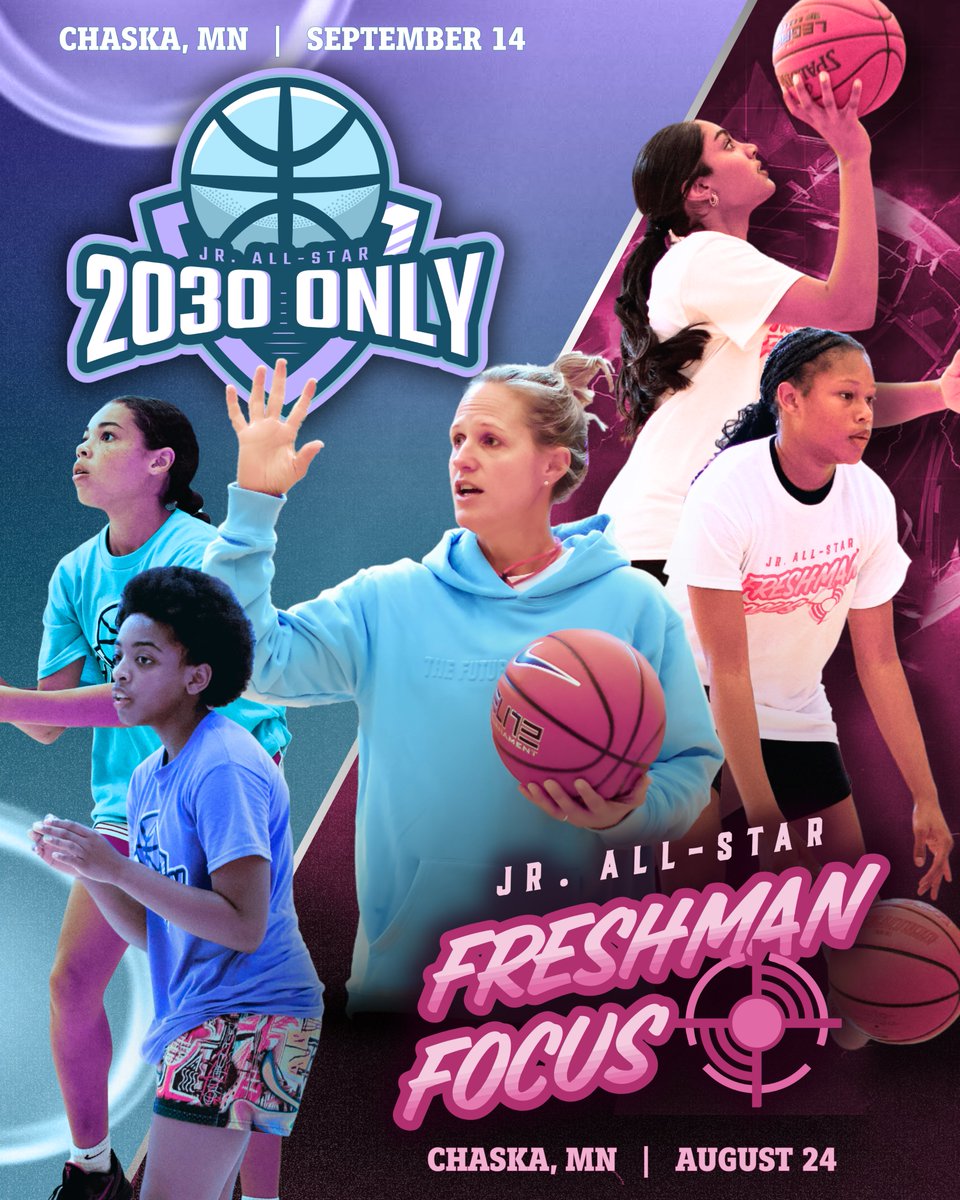 JrAllStarOK's tweet image. THE EVENTS OF THE SEASONβΌοΈ
Freshman Focus & 2030 Only are both filling up fast! Donβt miss your chance to compete. Register now!
jrallstar.com/exposure-eventβ¦