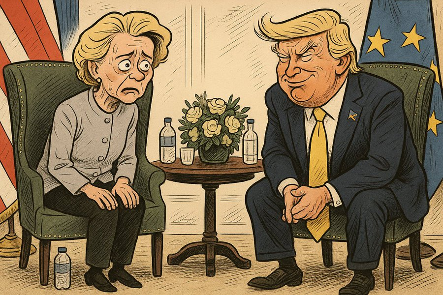 Trump ha scoperto una verità: 

è difficile ottenere vantaggi da rivali come la Cina o la Russia, ma può sempre ottenere ciò che vuole da alleati come l'Europa o il Giappone.