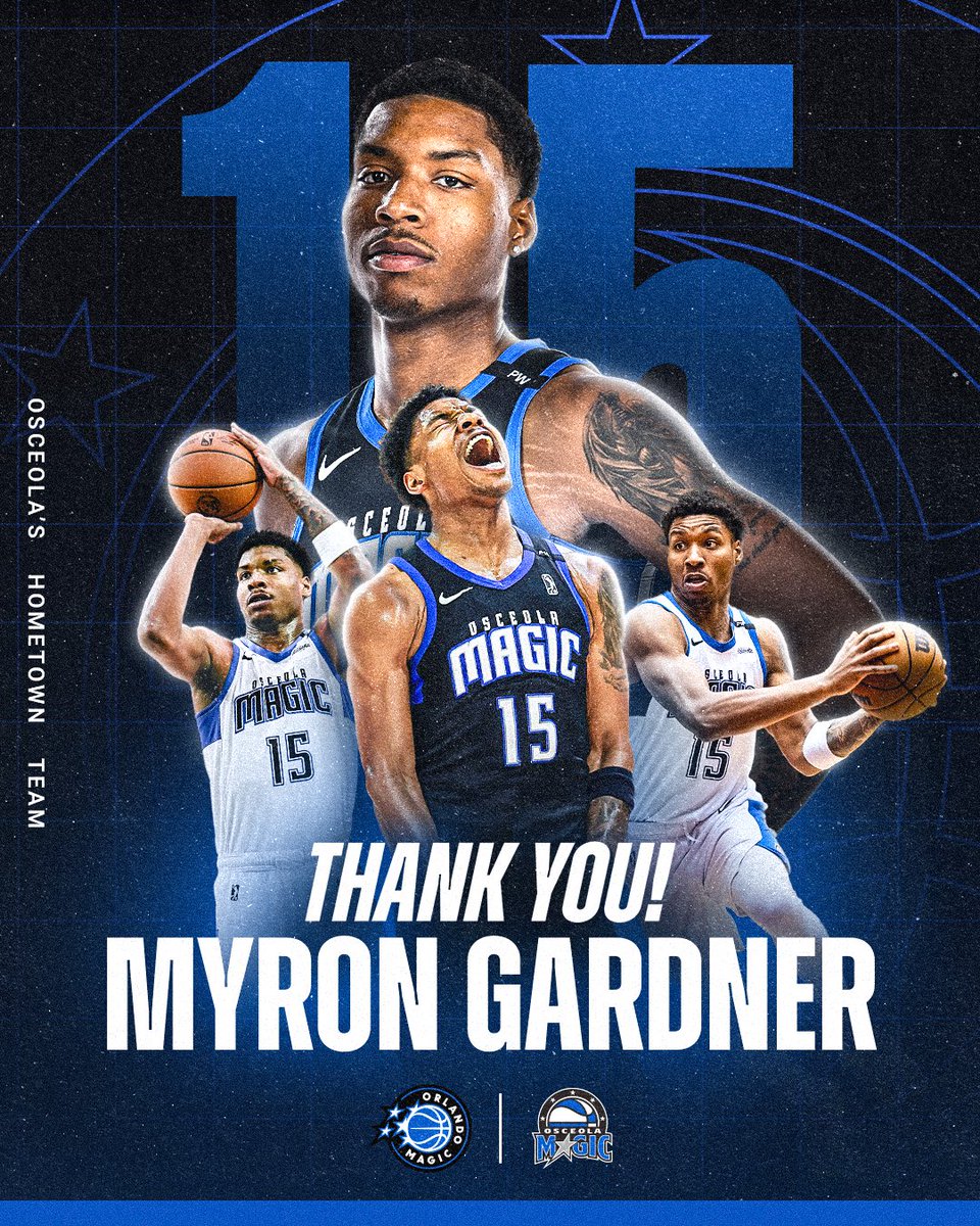 Thank you, Myron Gardner for your time with Osceola! 💙🪄
 
Wishing you the best as you continue your journey with the <a href="/MiamiHEAT/">Miami HEAT</a>! 🫡