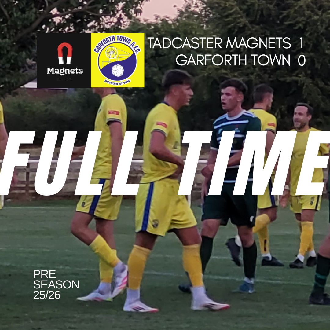 TheGarforthTown's tweet image. Full time at Tadcaster Magnets.